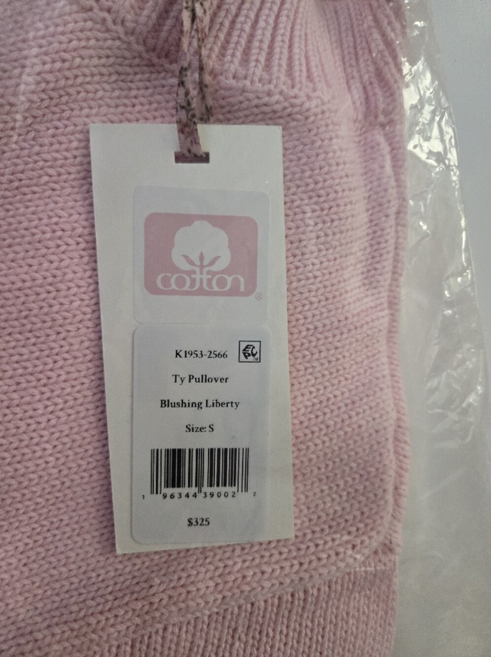 NWT LoveShackFancy Pink Flag Knit Sweater - Small - Picture 6 of 6